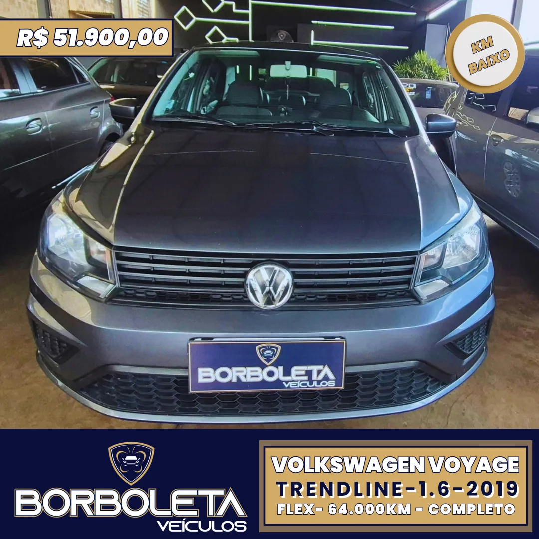Volkswagen Voyage Trendline 1.6 2019 C/64.000Km Completo